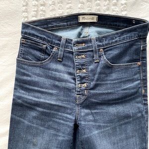 Madewell 9” High-Rise Skinny Jeans with button fly